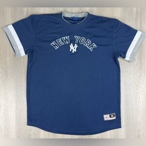 VTG 90s New York Yankees Stitched Mesh Jersey Shirt Youth XL Mighty Mac Sports